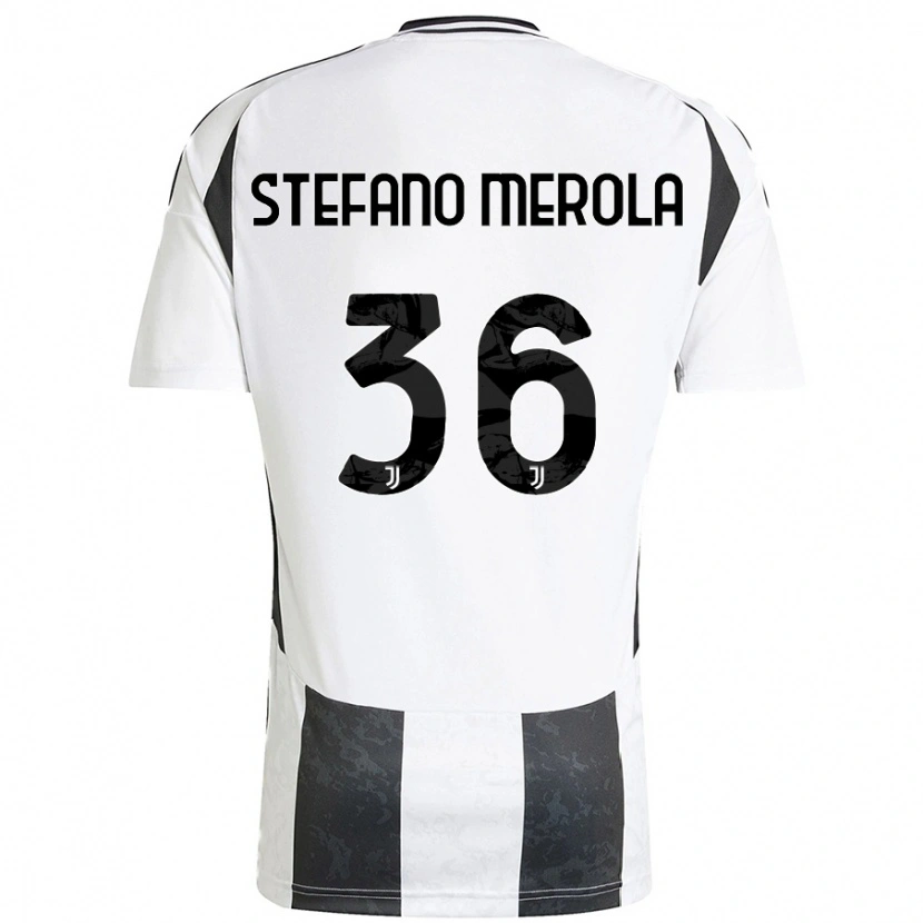 Danxen Kinder Antonio Stefano Merola #36 Weiß Schwarz Heimtrikot Trikot 2024/25 T-Shirt Schweiz