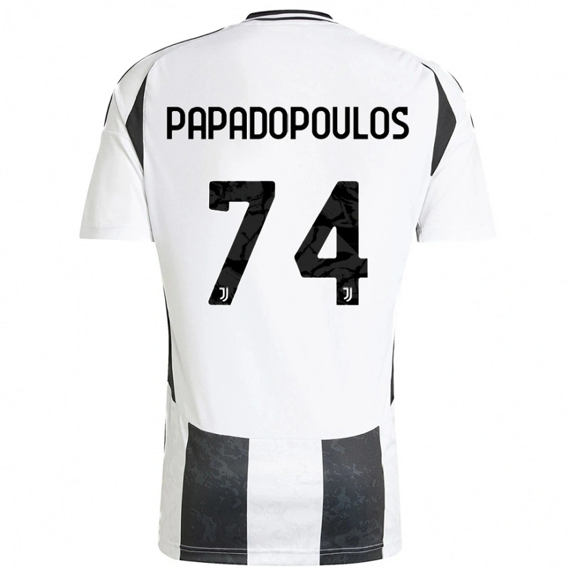 Danxen Kinder Christos Papadopoulos #74 Weiß Schwarz Heimtrikot Trikot 2024/25 T-Shirt Schweiz