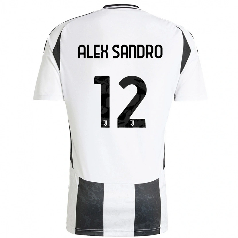 Danxen Kinder Alex Sandro #12 Weiß Schwarz Heimtrikot Trikot 2024/25 T-Shirt Schweiz