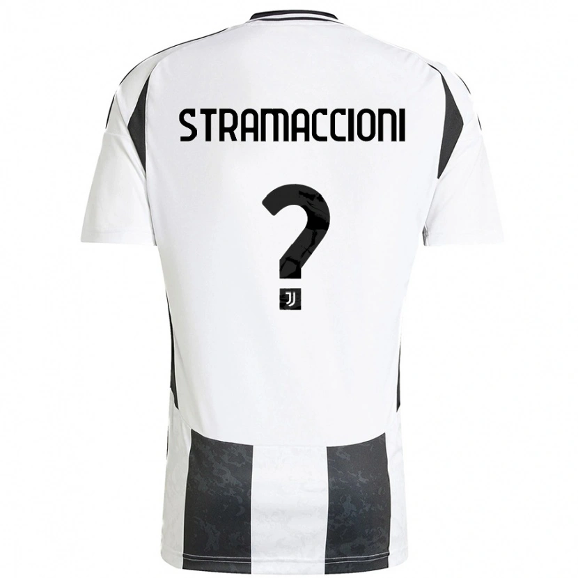 Danxen Kinder Diego Stramaccioni #0 Weiß Schwarz Heimtrikot Trikot 2024/25 T-Shirt Schweiz