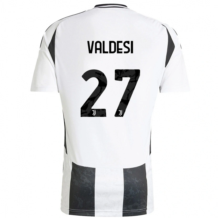 Danxen Kinder Andrea Valdesi #27 Weiß Schwarz Heimtrikot Trikot 2024/25 T-Shirt Schweiz