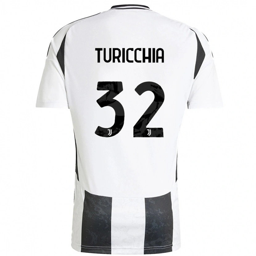 Danxen Kinder Riccardo Turicchia #32 Weiß Schwarz Heimtrikot Trikot 2024/25 T-Shirt Schweiz