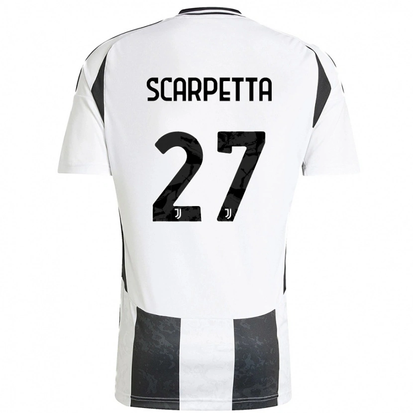 Danxen Kinder Jacopo Scarpetta #27 Weiß Schwarz Heimtrikot Trikot 2024/25 T-Shirt Schweiz