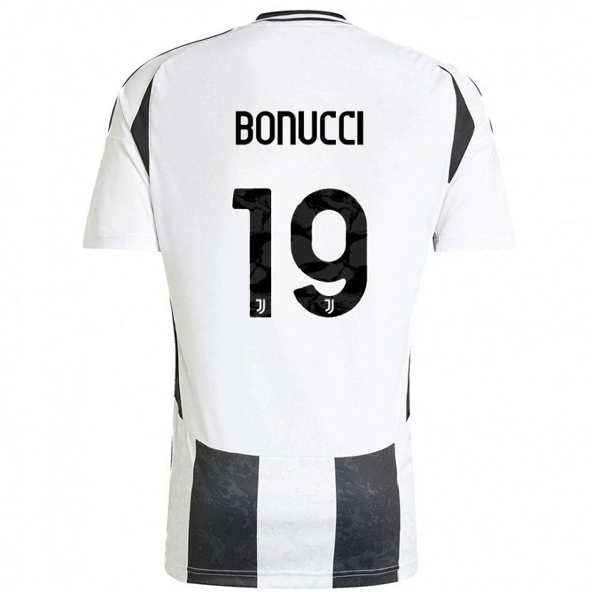 Danxen Kinder Leonardo Bonucci #19 Weiß Schwarz Heimtrikot Trikot 2024/25 T-Shirt Schweiz