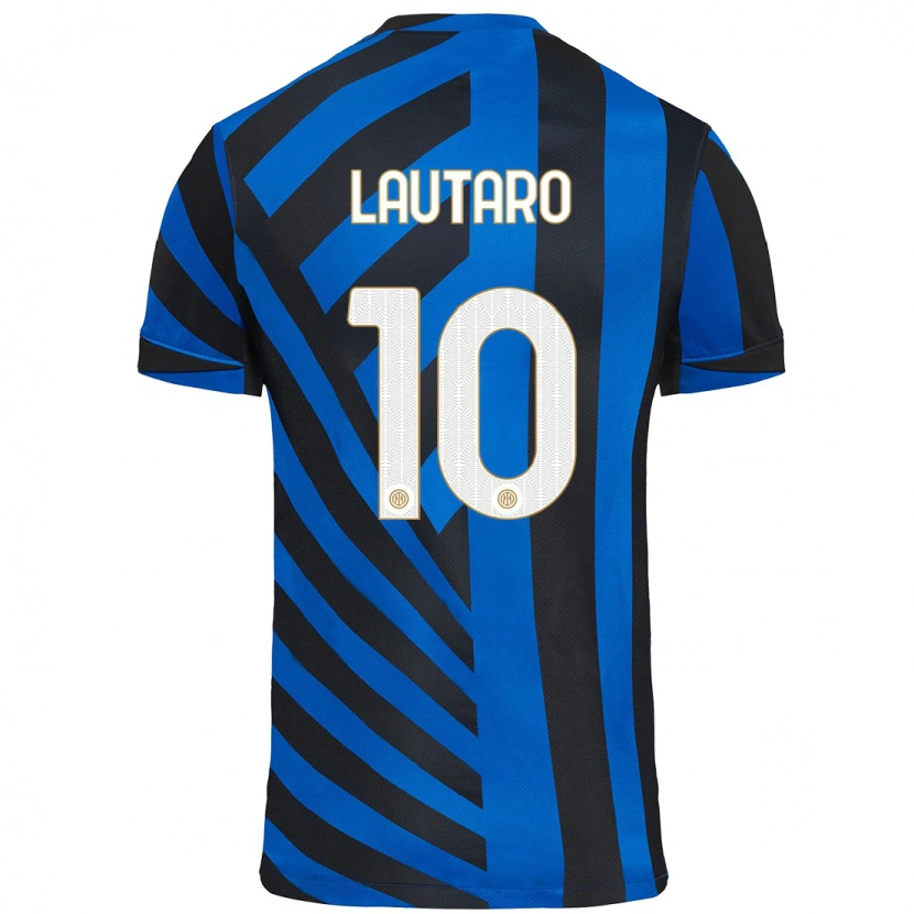 Danxen Kinder Lautaro Martínez #10 Blau Schwarz Heimtrikot Trikot 2024/25 T-Shirt Schweiz