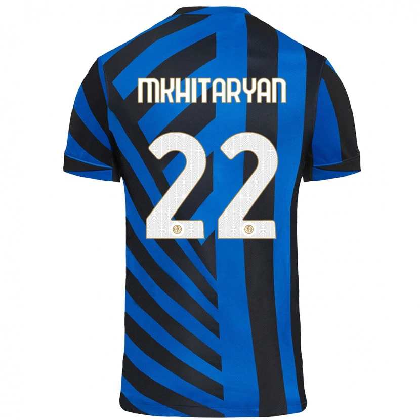 Danxen Kinder Henrikh Mkhitaryan #22 Blau Schwarz Heimtrikot Trikot 2024/25 T-Shirt Schweiz