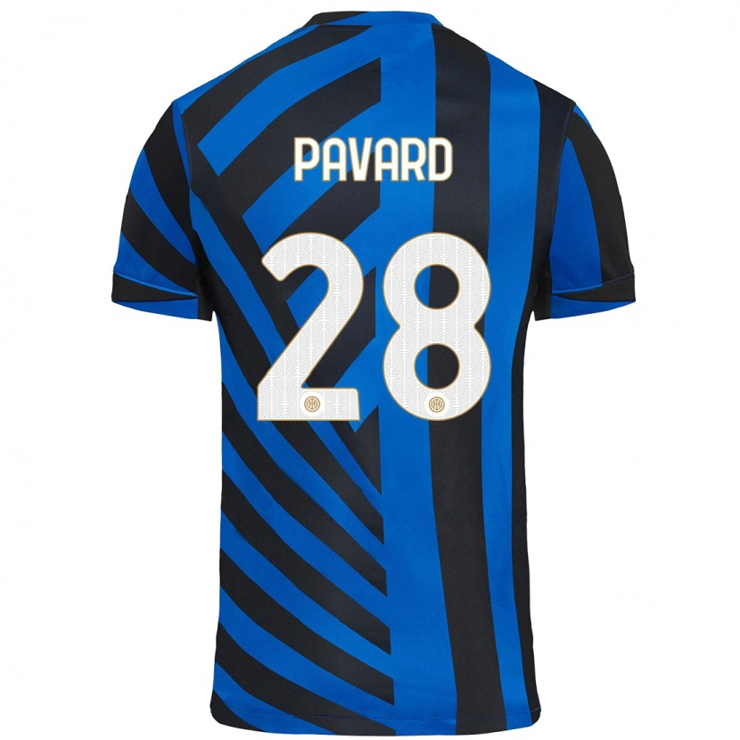 Danxen Kinder Benjamin Pavard #28 Blau Schwarz Heimtrikot Trikot 2024/25 T-Shirt Schweiz