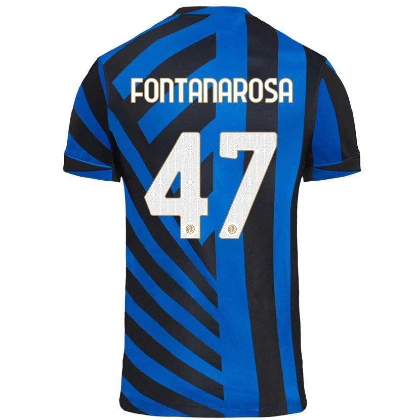 Danxen Kinder Alessandro Fontanarosa #47 Blau Schwarz Heimtrikot Trikot 2024/25 T-Shirt Schweiz