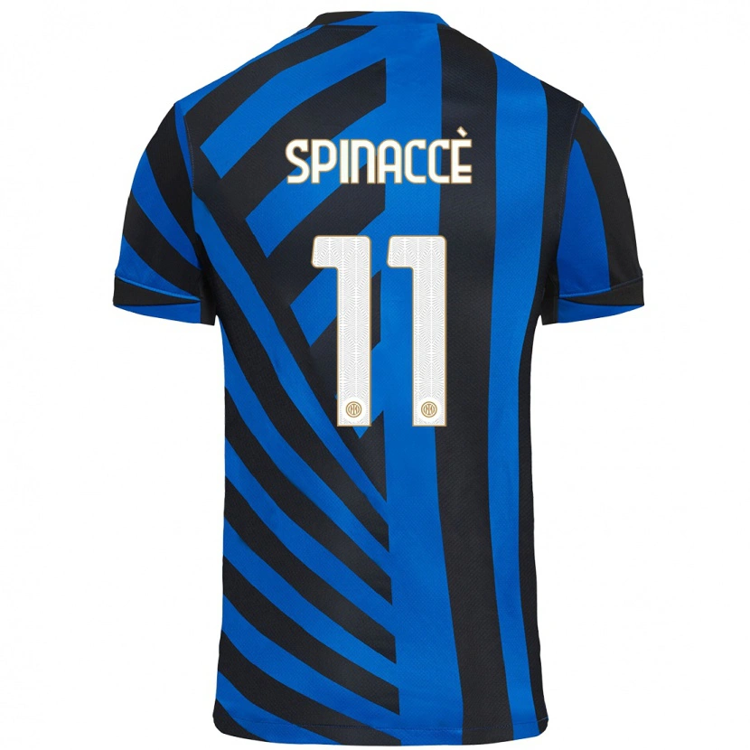 Danxen Kinder Matteo Spinaccè #11 Blau Schwarz Heimtrikot Trikot 2024/25 T-Shirt Schweiz