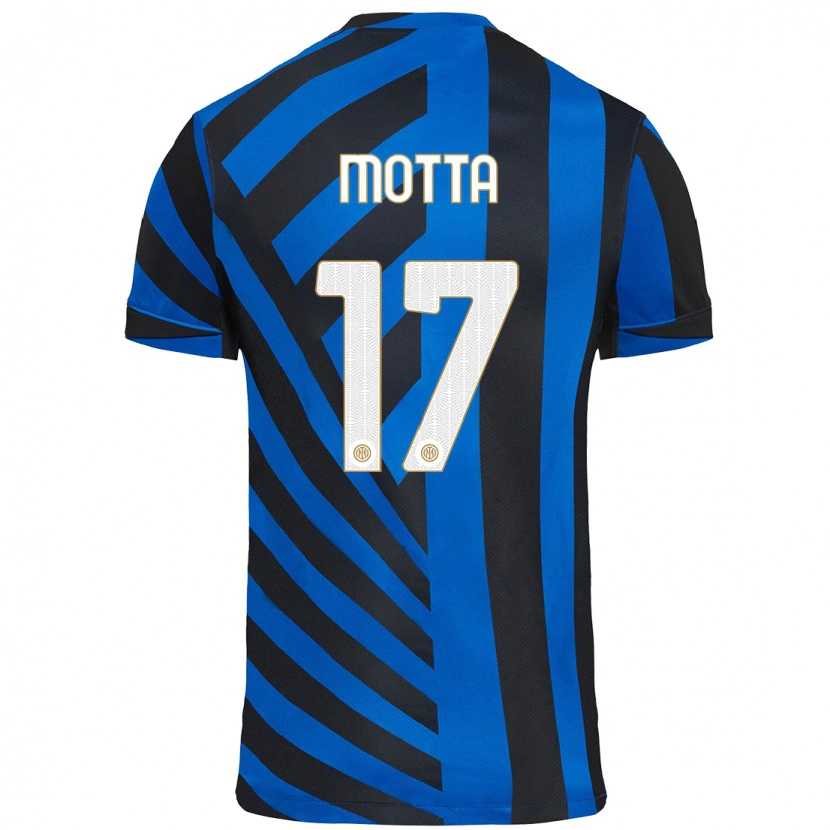 Danxen Kinder Matteo Motta #17 Blau Schwarz Heimtrikot Trikot 2024/25 T-Shirt Schweiz