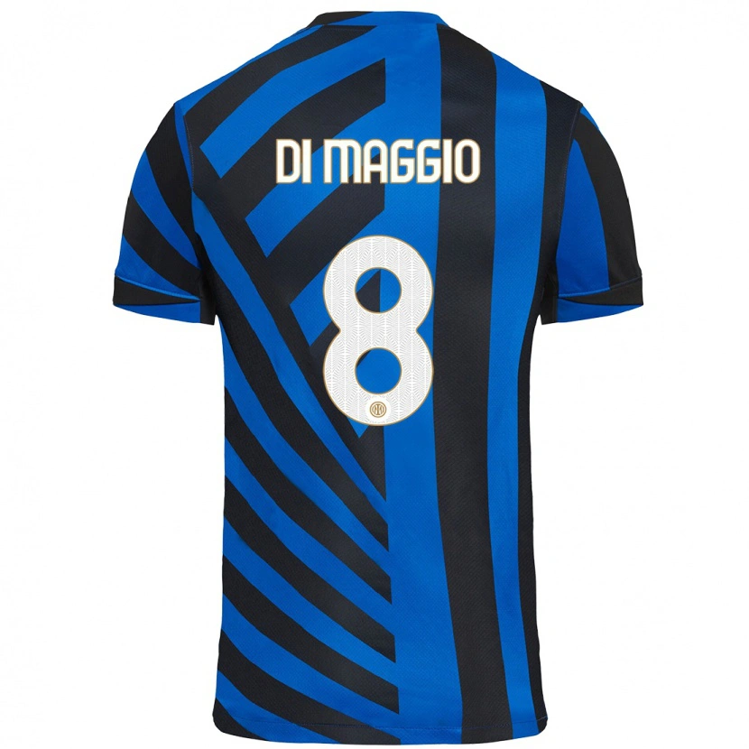 Danxen Kinder Luca Di Maggio #8 Blau Schwarz Heimtrikot Trikot 2024/25 T-Shirt Schweiz