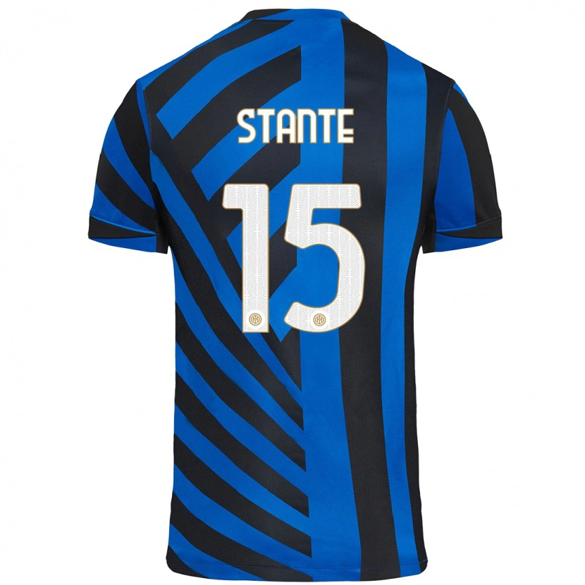 Danxen Kinder Francesco Stante #15 Blau Schwarz Heimtrikot Trikot 2024/25 T-Shirt Schweiz