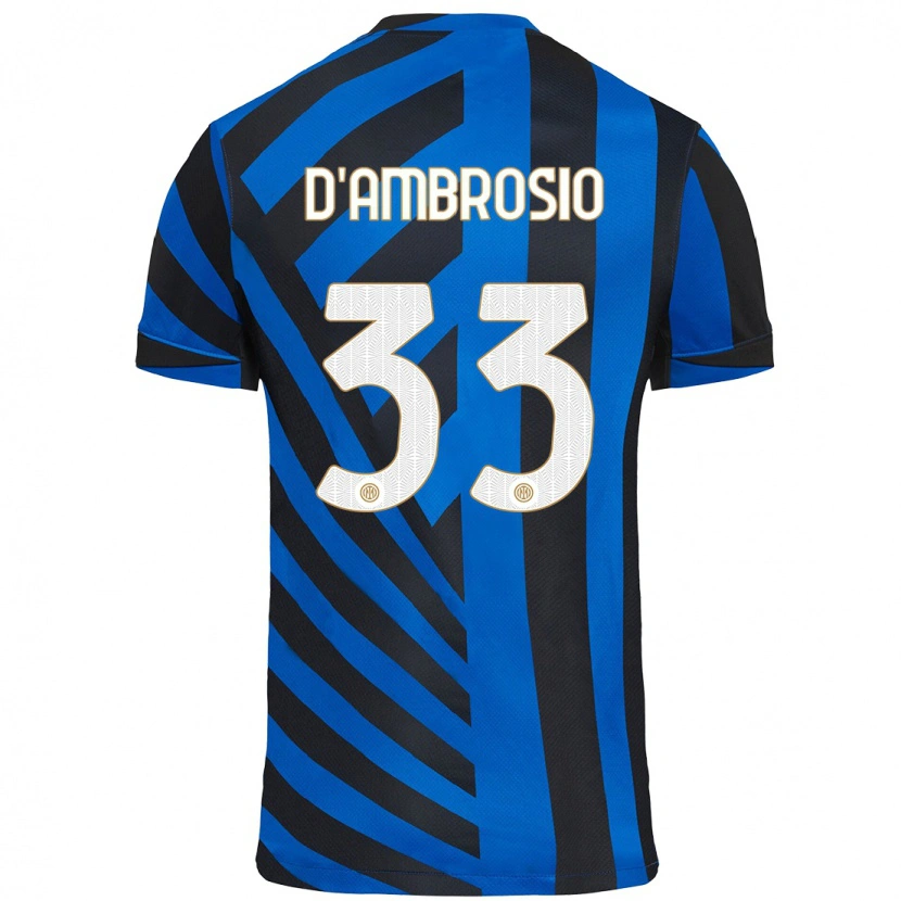 Danxen Kinder Danilo D'ambrosio #33 Blau Schwarz Heimtrikot Trikot 2024/25 T-Shirt Schweiz