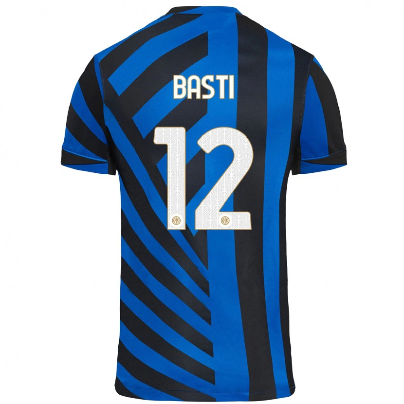 Danxen Kinder Matteo Basti #12 Blau Schwarz Heimtrikot Trikot 2024/25 T-Shirt Schweiz