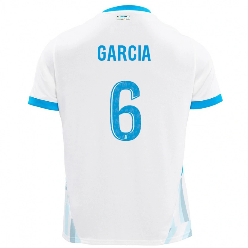 Danxen Kinder Ulisses Garcia #6 Weiß Himmelblau Heimtrikot Trikot 2024/25 T-Shirt Schweiz