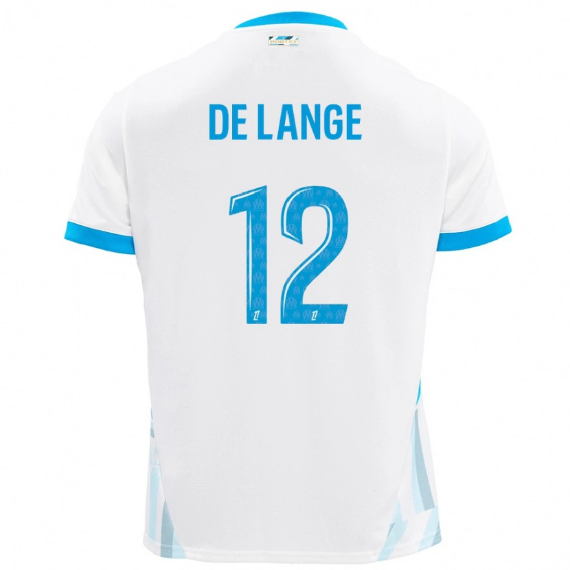 Danxen Kinder Jeffrey De Lange #12 Weiß Himmelblau Heimtrikot Trikot 2024/25 T-Shirt Schweiz