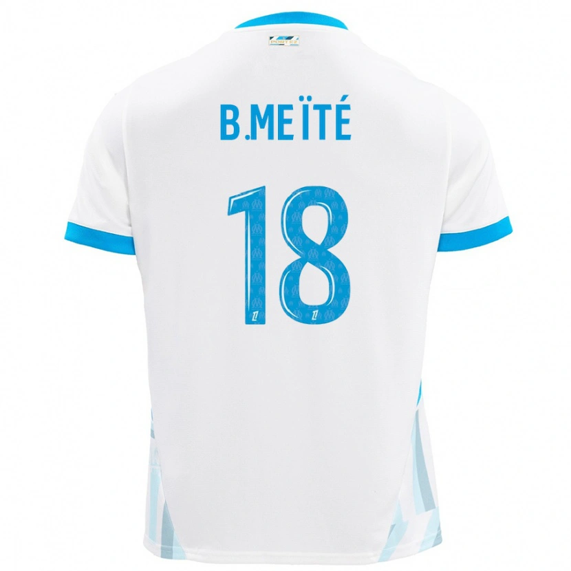 Danxen Kinder Bamo Meïté #18 Weiß Himmelblau Heimtrikot Trikot 2024/25 T-Shirt Schweiz