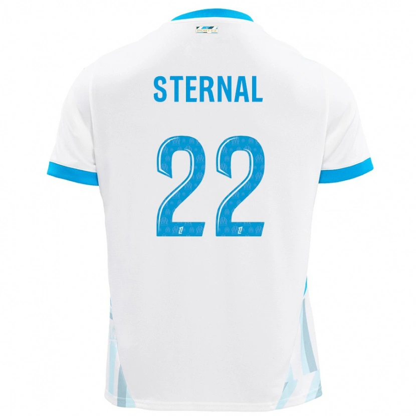 Danxen Kinder Enzo Sternal #22 Weiß Himmelblau Heimtrikot Trikot 2024/25 T-Shirt Schweiz