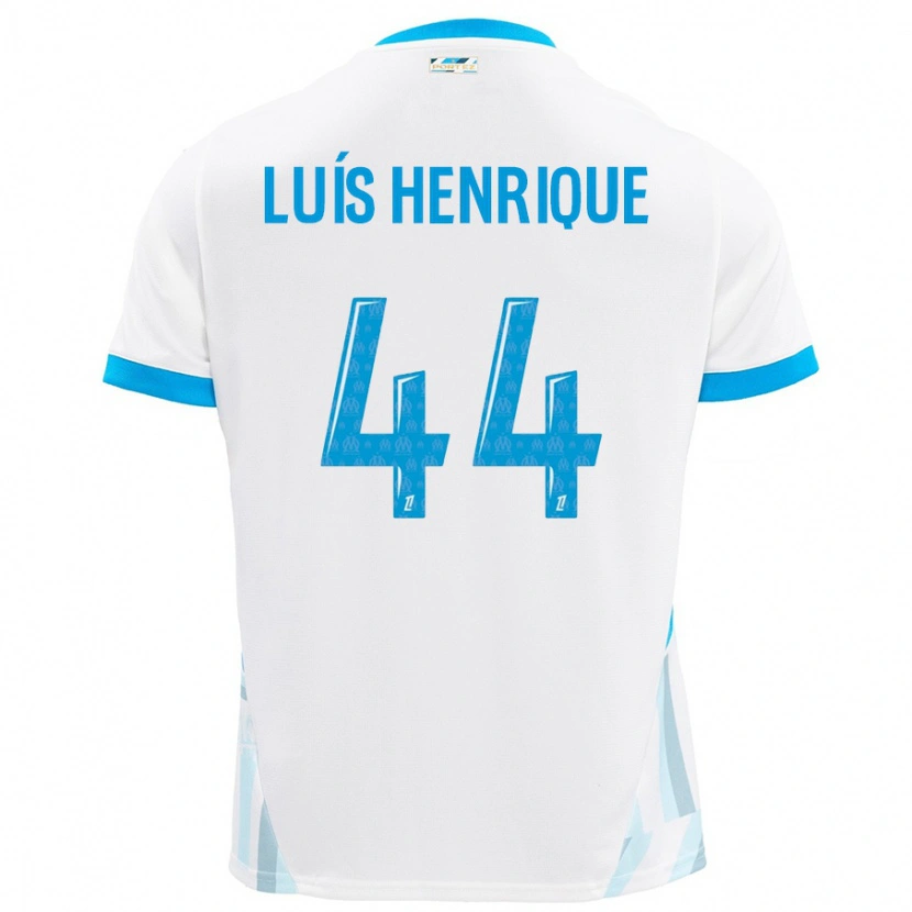 Danxen Kinder Luis Henrique #44 Weiß Himmelblau Heimtrikot Trikot 2024/25 T-Shirt Schweiz