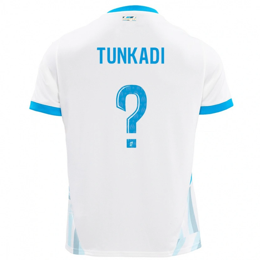 Danxen Kinder Alexandre Tunkadi #0 Weiß Himmelblau Heimtrikot Trikot 2024/25 T-Shirt Schweiz