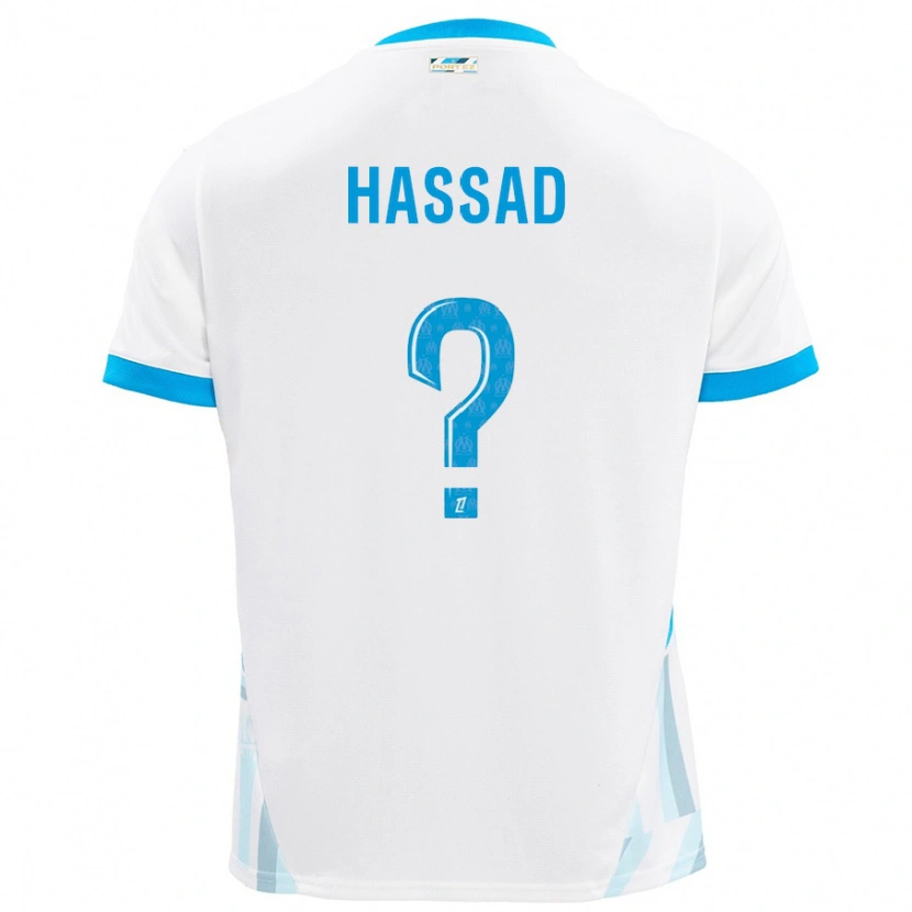 Danxen Kinder Rayan Hassad #0 Weiß Himmelblau Heimtrikot Trikot 2024/25 T-Shirt Schweiz