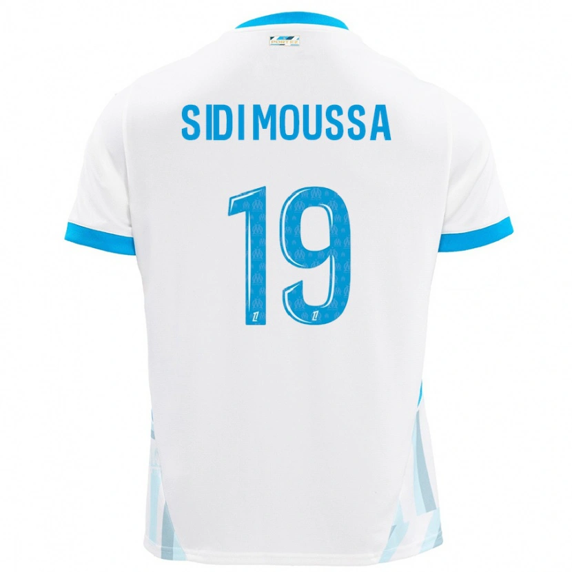 Danxen Kinder Salima Sidi Moussa #19 Weiß Himmelblau Heimtrikot Trikot 2024/25 T-Shirt Schweiz