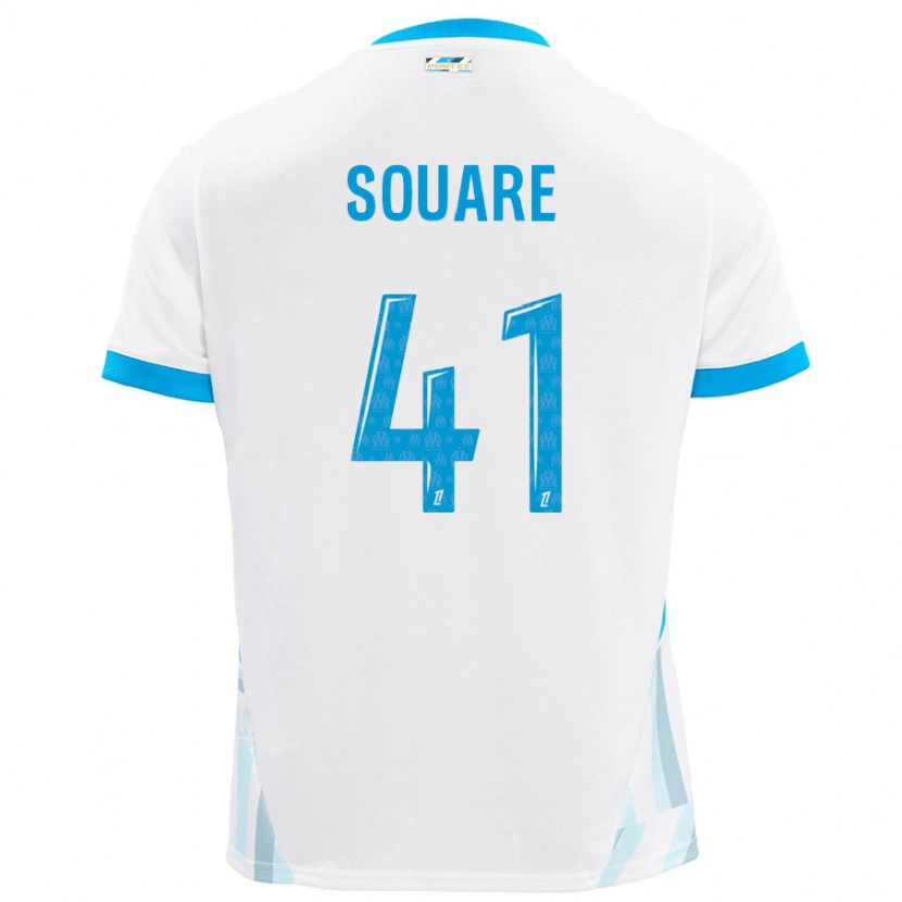 Danxen Kinder Cheick Souare #41 Weiß Himmelblau Heimtrikot Trikot 2024/25 T-Shirt Schweiz