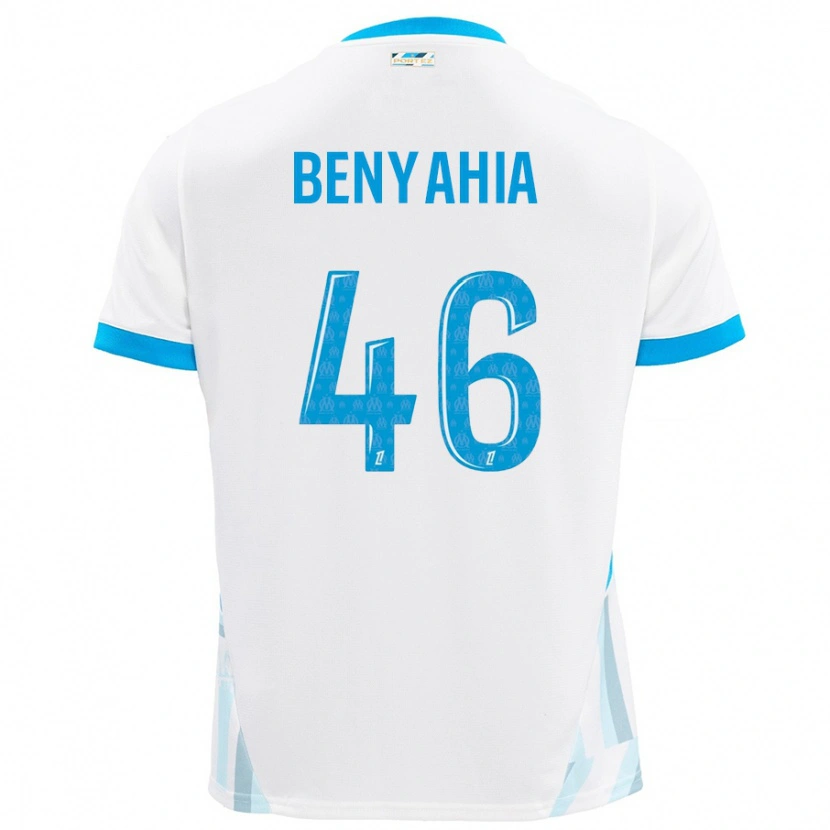 Danxen Kinder Aylan Benyahia-Tani #46 Weiß Himmelblau Heimtrikot Trikot 2024/25 T-Shirt Schweiz