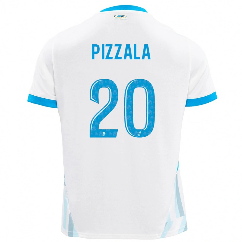 Danxen Kinder Caroline Pizzala #20 Weiß Himmelblau Heimtrikot Trikot 2024/25 T-Shirt Schweiz