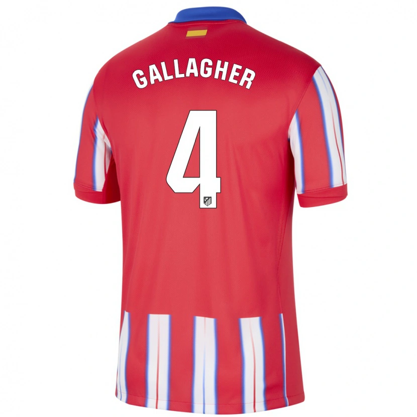 Danxen Kinder Conor Gallagher #4 Rot Weiß Blau Heimtrikot Trikot 2024/25 T-Shirt Schweiz