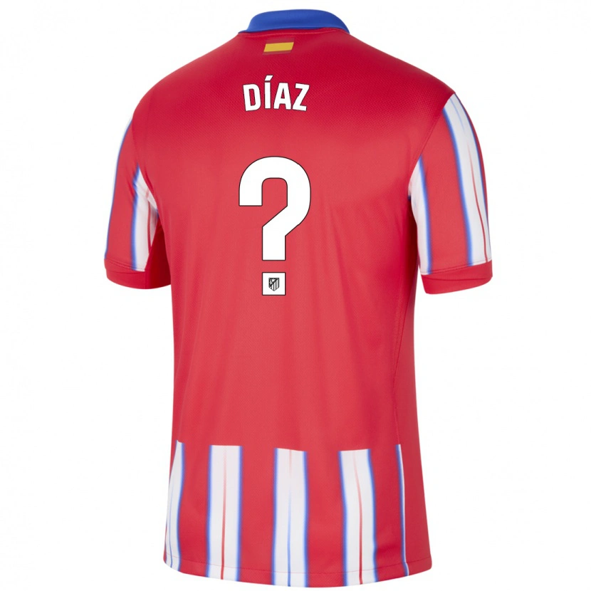 Danxen Kinder Diego Díaz #0 Rot Weiß Blau Heimtrikot Trikot 2024/25 T-Shirt Schweiz