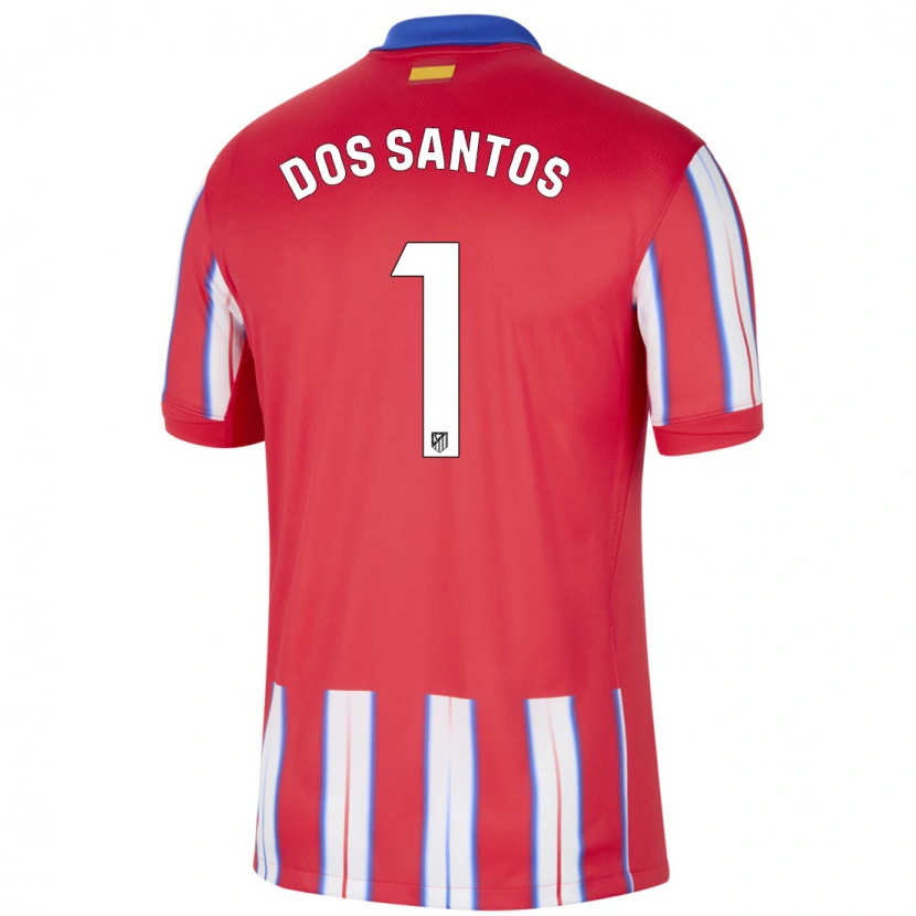 Danxen Kinder Alex Dos Santos #1 Rot Weiß Blau Heimtrikot Trikot 2024/25 T-Shirt Schweiz