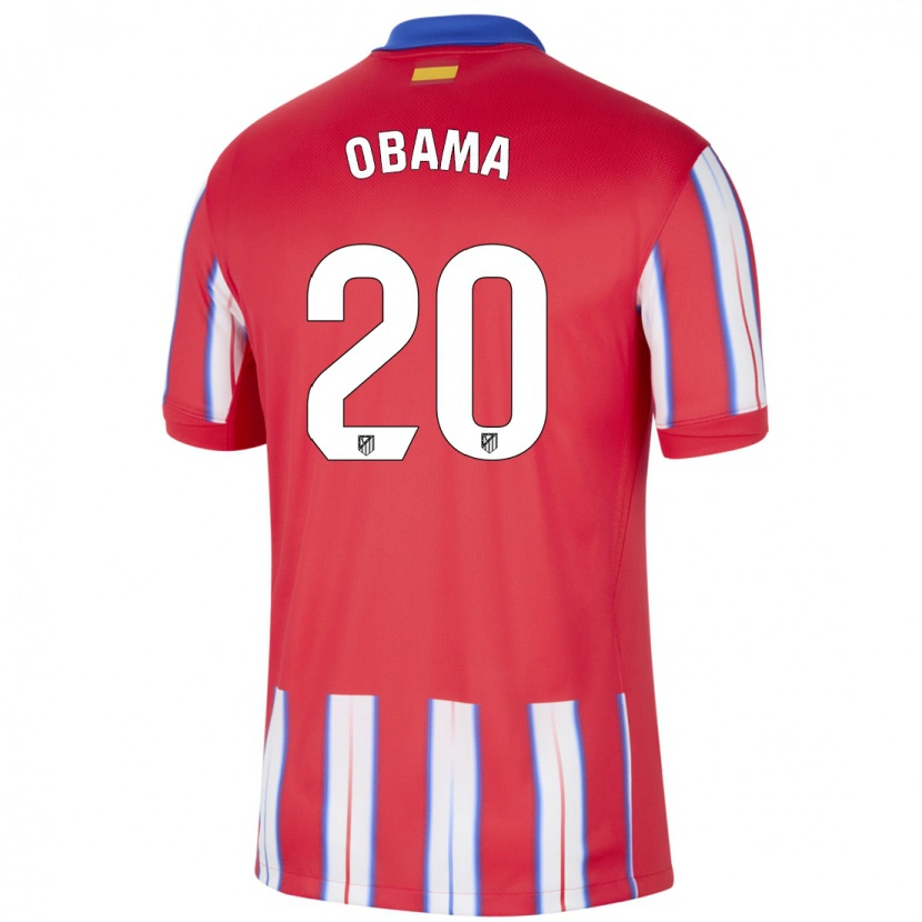 Danxen Kinder Federico Obama #20 Rot Weiß Blau Heimtrikot Trikot 2024/25 T-Shirt Schweiz