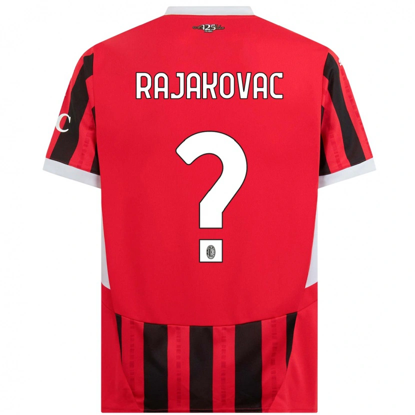 Danxen Kinder Mihajlo Rajakovac #0 Rot Schwarz Heimtrikot Trikot 2024/25 T-Shirt Schweiz