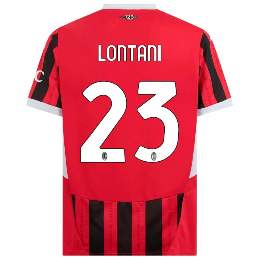 Danxen Kinder Simone Lontani #23 Rot Schwarz Heimtrikot Trikot 2024/25 T-Shirt Schweiz