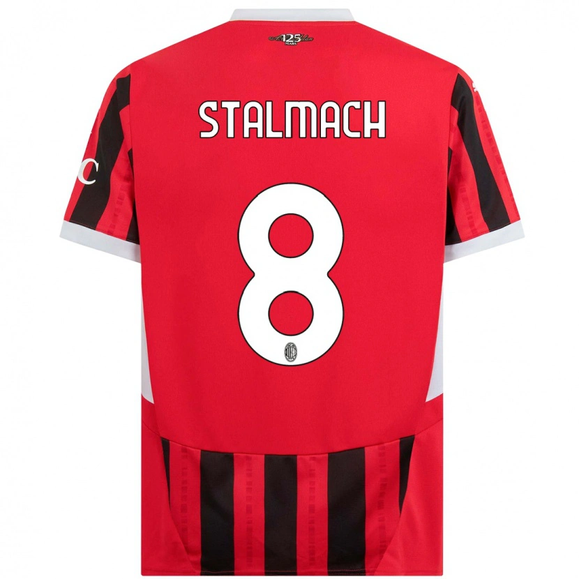 Danxen Kinder Dariusz Stalmach #8 Rot Schwarz Heimtrikot Trikot 2024/25 T-Shirt Schweiz