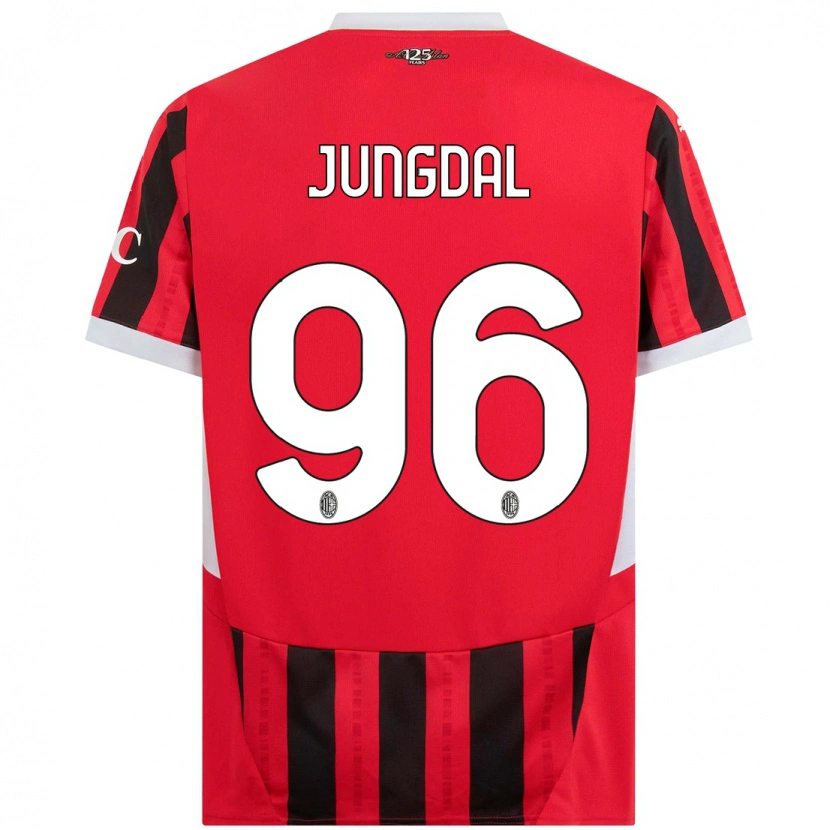 Danxen Kinder Andreas Jungdal #96 Rot Schwarz Heimtrikot Trikot 2024/25 T-Shirt Schweiz