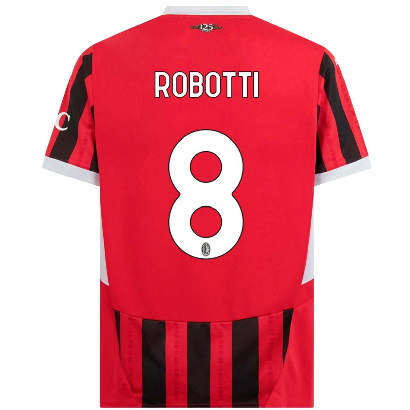 Danxen Kinder Giovanni Robotti #8 Rot Schwarz Heimtrikot Trikot 2024/25 T-Shirt Schweiz