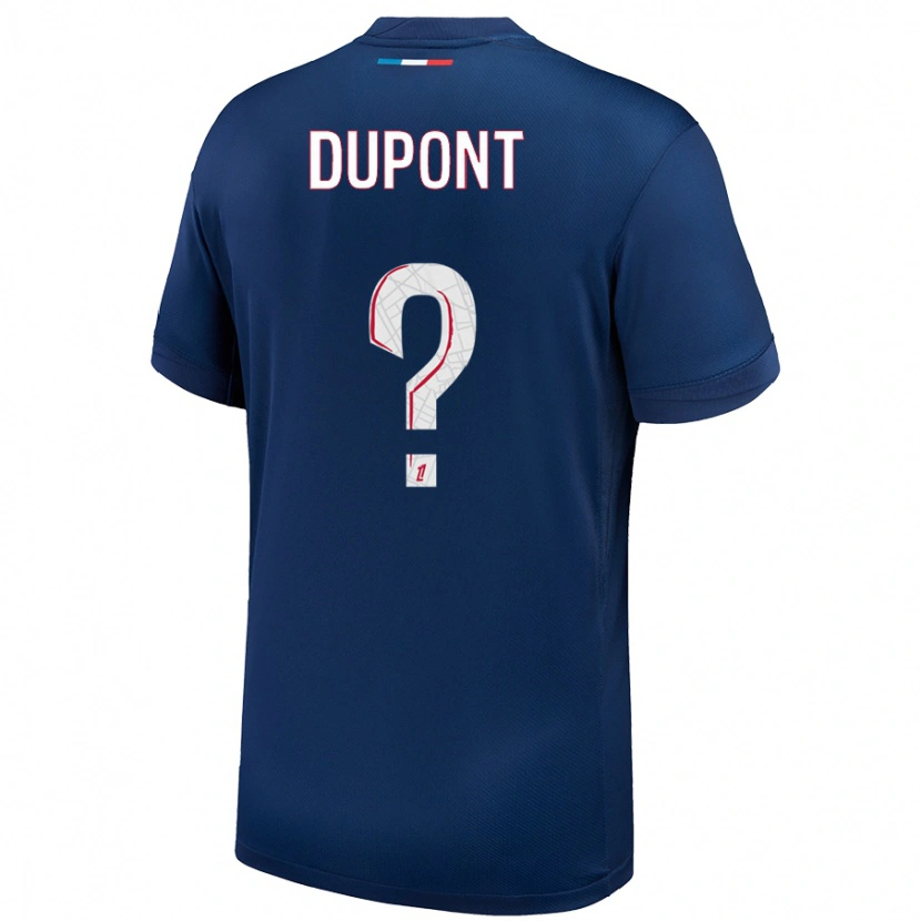 Danxen Kinder Raphaël Dupont #0 Marineblau Weiß Heimtrikot Trikot 2024/25 T-Shirt Schweiz