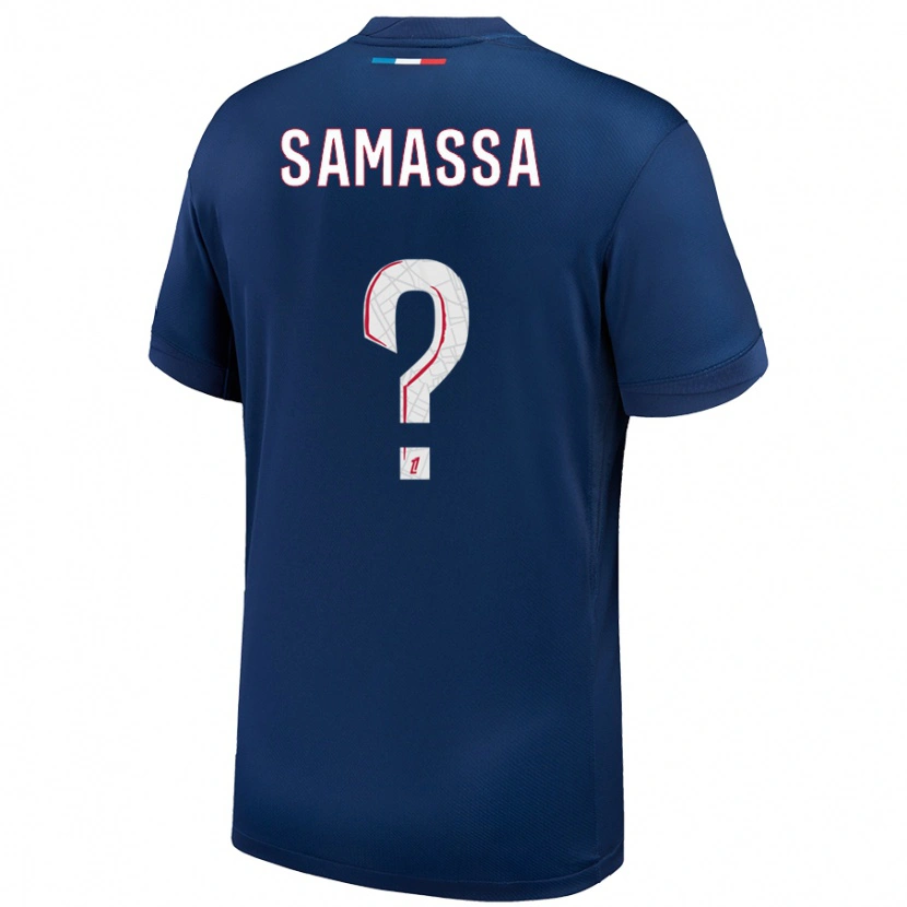 Danxen Kinder Abdoulaye Samassa #0 Marineblau Weiß Heimtrikot Trikot 2024/25 T-Shirt Schweiz