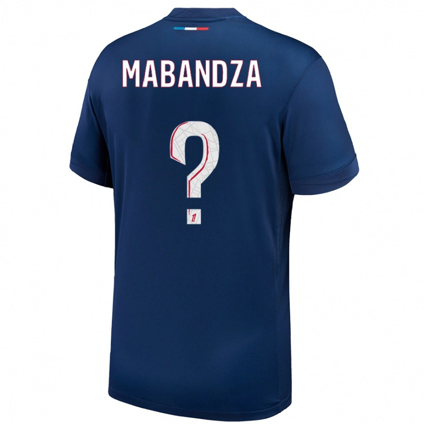 Danxen Kinder Emeryc Mabandza Batantou #0 Marineblau Weiß Heimtrikot Trikot 2024/25 T-Shirt Schweiz