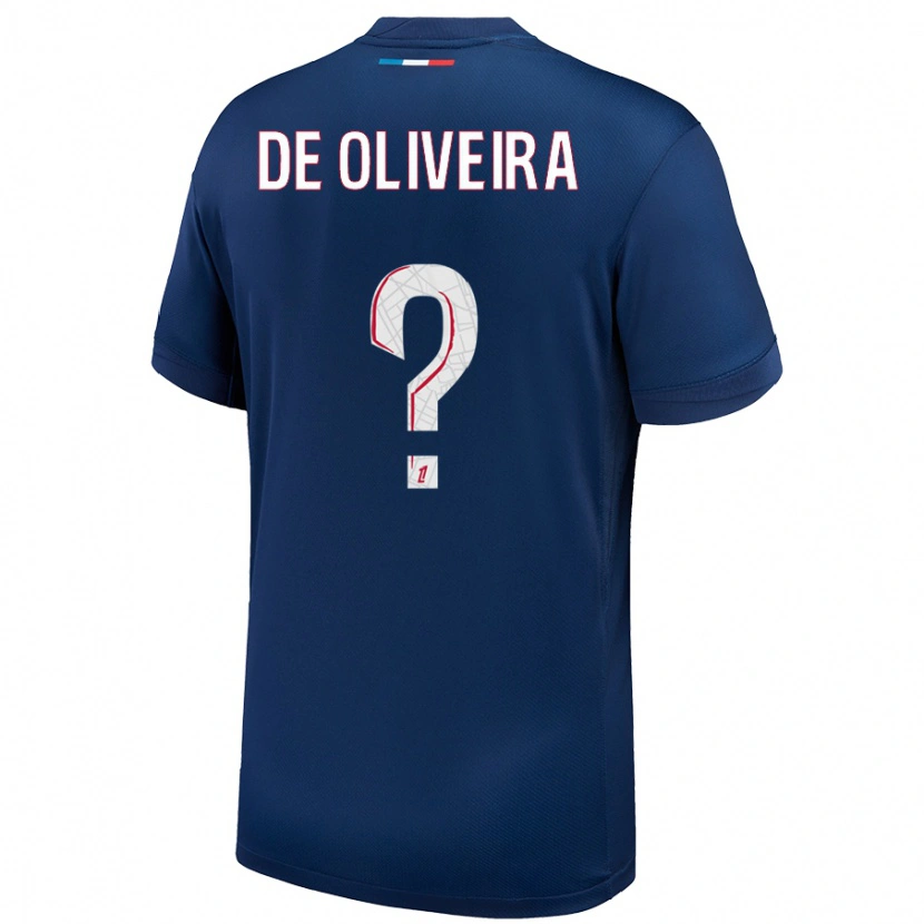 Danxen Kinder Mathieu De Oliveira #0 Marineblau Weiß Heimtrikot Trikot 2024/25 T-Shirt Schweiz