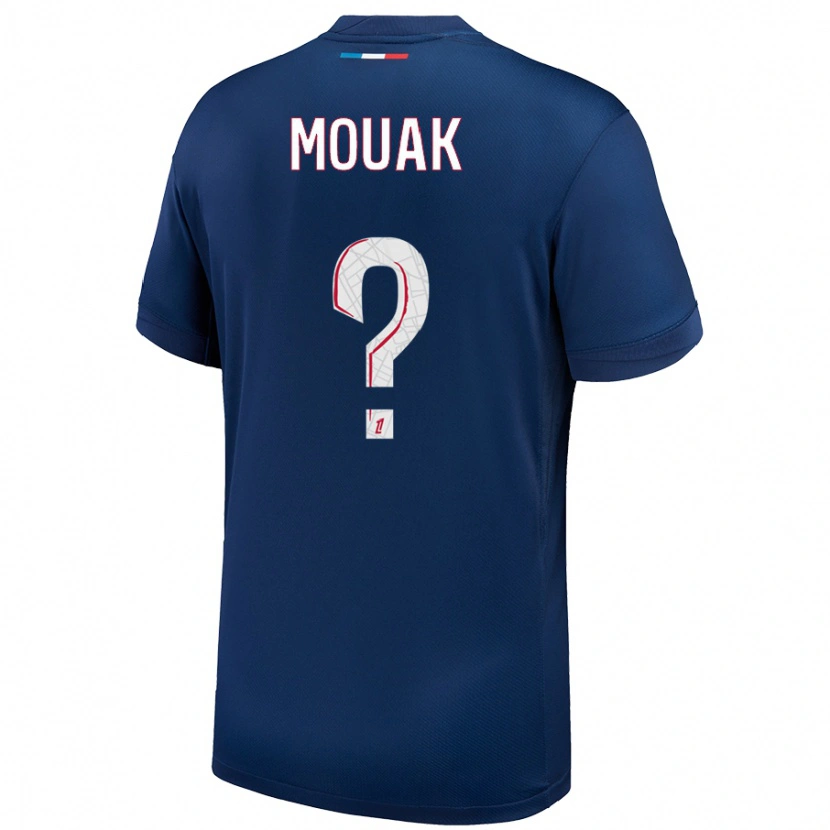 Danxen Kinder Adam Mouak #0 Marineblau Weiß Heimtrikot Trikot 2024/25 T-Shirt Schweiz