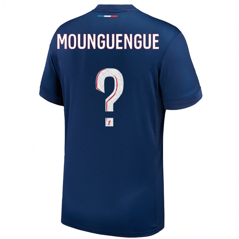 Danxen Kinder Pierre Mounguengue #0 Marineblau Weiß Heimtrikot Trikot 2024/25 T-Shirt Schweiz