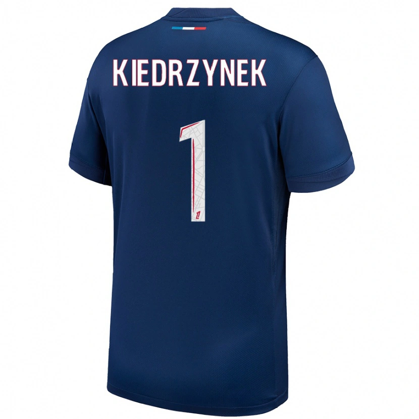 Danxen Kinder Katarzyna Kiedrzynek #1 Marineblau Weiß Heimtrikot Trikot 2024/25 T-Shirt Schweiz