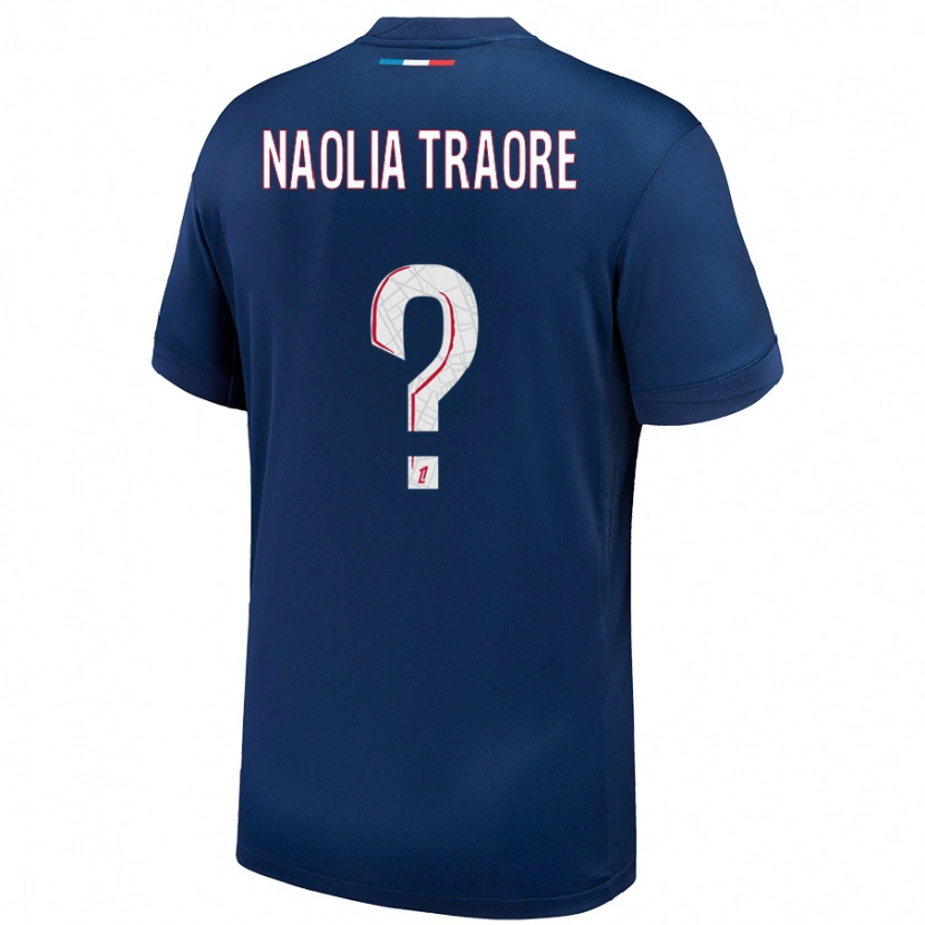 Danxen Kinder Naolia Traore #0 Marineblau Weiß Heimtrikot Trikot 2024/25 T-Shirt Schweiz