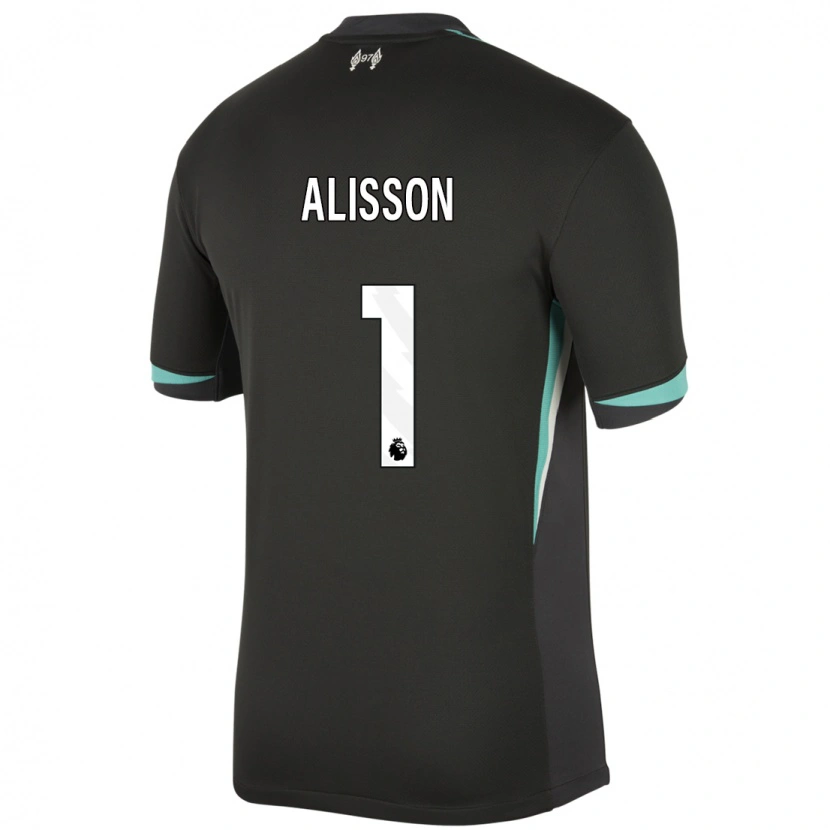 Danxen Kinder Alisson #1 Schwarz Anthrazitweiß Auswärtstrikot Trikot 2024/25 T-Shirt Schweiz