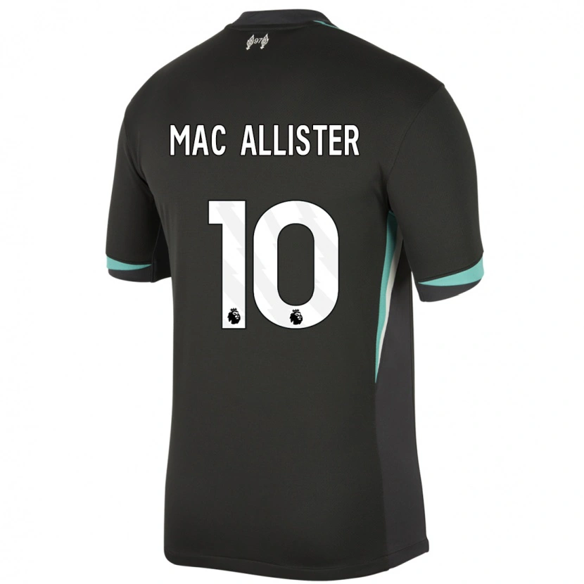 Danxen Kinder Alexis Mac Allister #10 Schwarz Anthrazitweiß Auswärtstrikot Trikot 2024/25 T-Shirt Schweiz