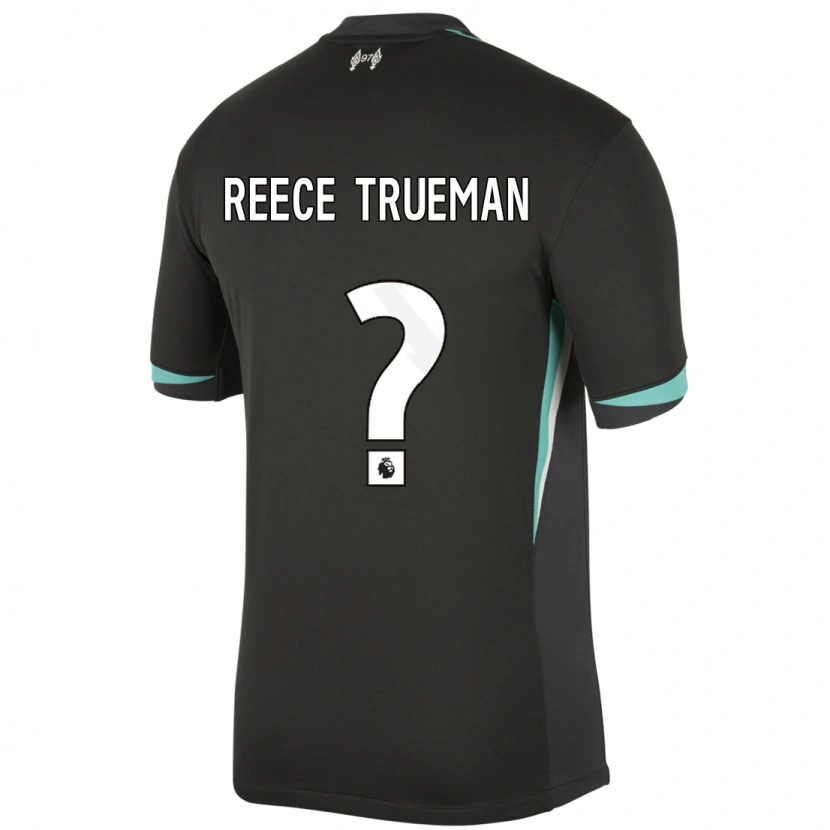 Danxen Kinder Reece Trueman #0 Schwarz Anthrazitweiß Auswärtstrikot Trikot 2024/25 T-Shirt Schweiz