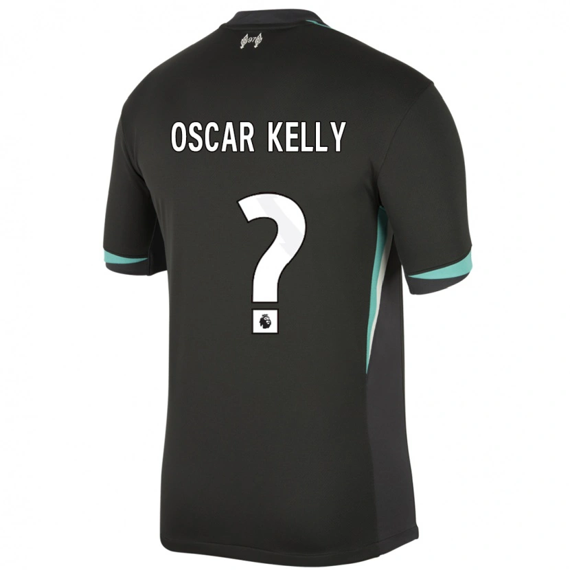 Danxen Kinder Oscar Kelly #0 Schwarz Anthrazitweiß Auswärtstrikot Trikot 2024/25 T-Shirt Schweiz